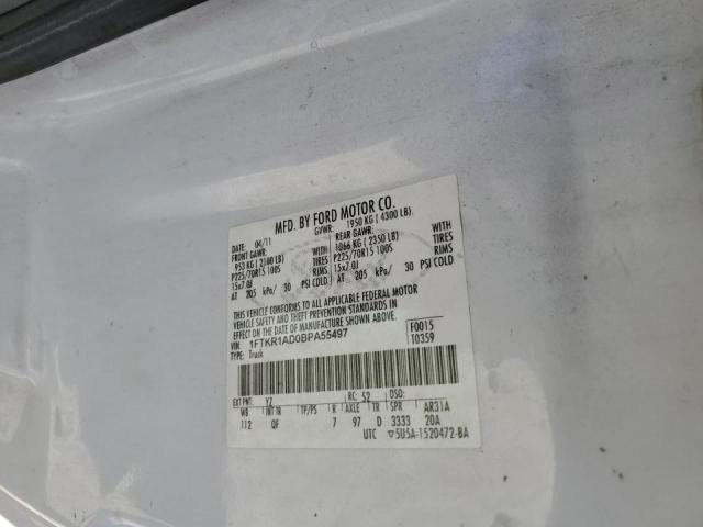 Photo 10 from auction – 2011 FORD RANGER with VIN 1FTKR1AD0BPA55497