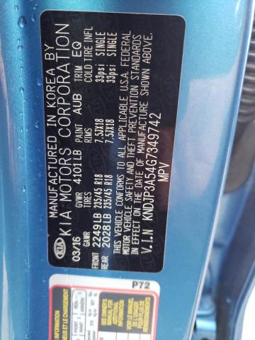 Photo 10 from auction – 2016 KIA SOUL + with VIN KNDJP3A54G7349742