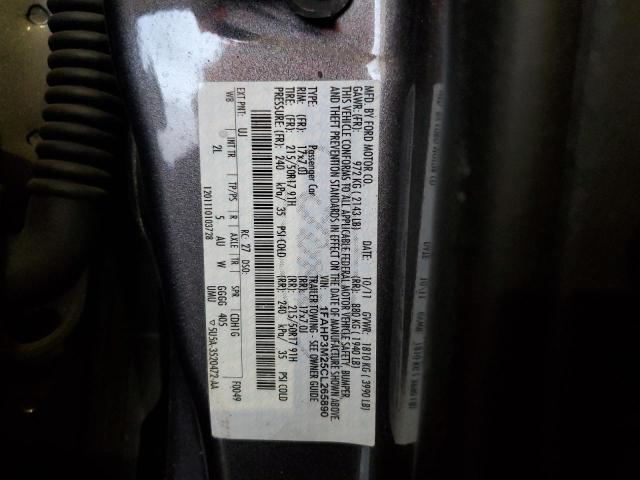 Photo 10 from auction – 2012 FORD FOCUS SEL with VIN 1FAHP3M25CL265890