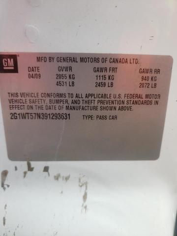 Photo 10 from auction – 2009 CHEVROLET IMPALA 1LT with VIN 2G1WT57N391293631