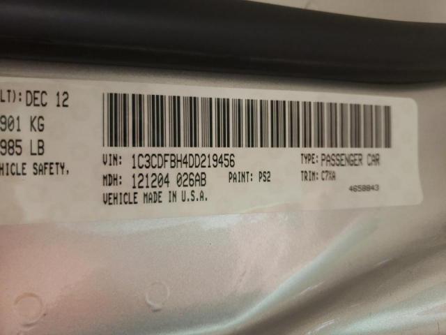 Photo 10 from auction – 2013 DODGE DART SXT with VIN 1C3CDFBH4DD219456