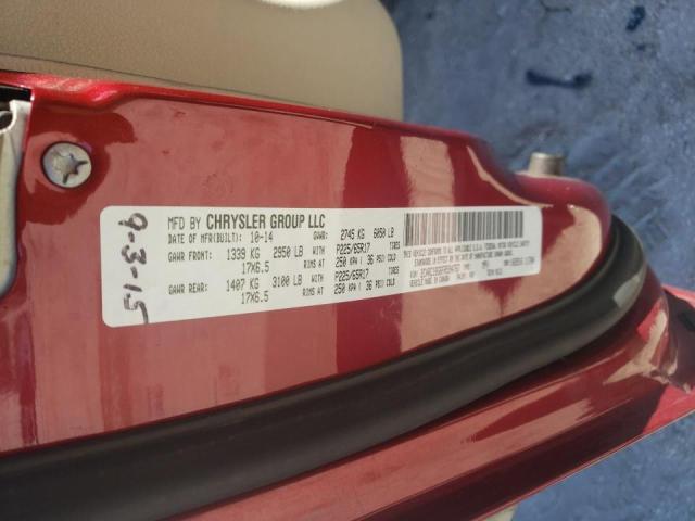 Photo 10 from auction – 2015 CHRYSLER TOWN & COU with VIN 2C4RC1BG6FR594767