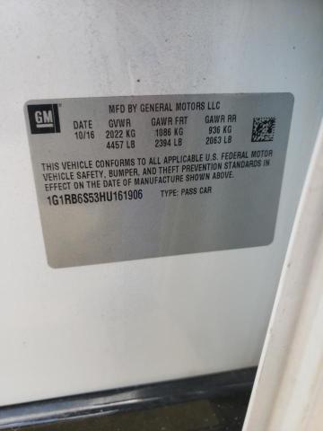 Photo 10 from auction – 2017 CHEVROLET VOLT PREMI with VIN 1G1RB6S53HU161906