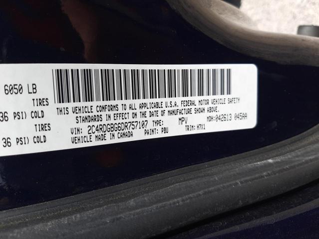 Photo 10 from auction – 2013 DODGE GRAND CARA with VIN 2C4RDGBG6DR757107