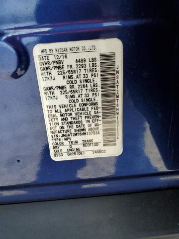 Photo 10 from auction – 2017 NISSAN ROGUE S with VIN JN8AT2MT6HW137534