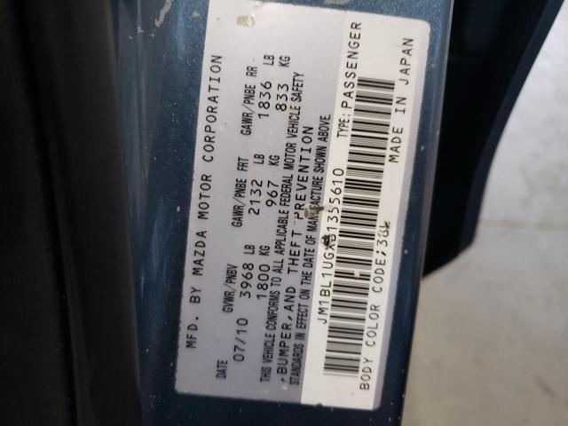 Photo 10 from auction – 2011 MAZDA 3 I with VIN JM1BL1UGXB1355610