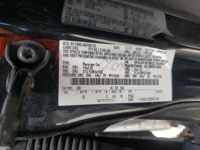 Photo 10 from auction – 2013 FORD FOCUS SE with VIN 1FADP3F25DL193957