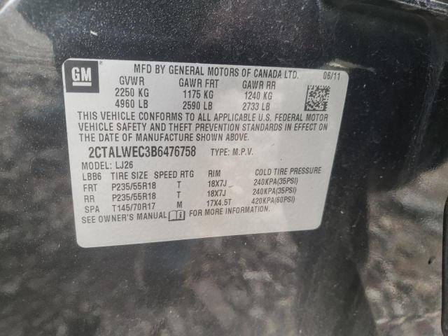 Photo 10 from auction – 2011 GMC TERRAIN SL with VIN 2CTALWEC3B6476758