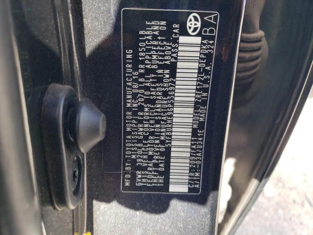 Фото 10 с аукциона – 2016 TOYOTA COROLLA L с VIN 5YFBURHE9GP556972