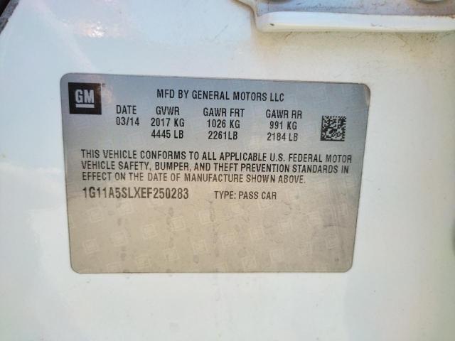 Photo 10 from auction – 2014 CHEVROLET MALIBU LS with VIN 1G11A5SLXEF250283