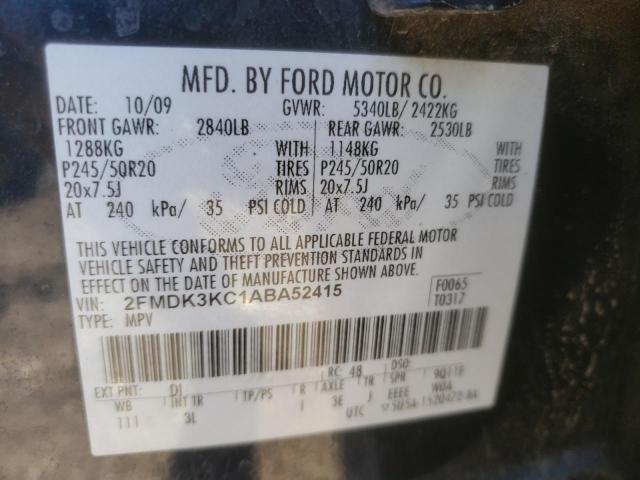 Photo 10 from auction – 2010 FORD EDGE LIMIT with VIN 2FMDK3KC1ABA52415