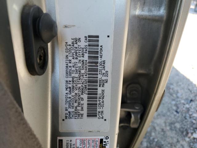 Photo 10 from auction – 2004 TOYOTA COROLLA CE with VIN JTDBR32E142048304
