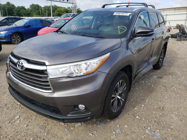 Photo 2 from auction – 2016 TOYOTA HIGHLANDER with VIN 5TDJKRFH6GS321158