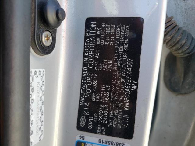Photo 10 from auction – 2011 KIA SPORTAGE E with VIN KNDPC3A67B7144097
