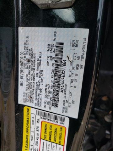Photo 10 from auction – 2014 FORD FUSION TIT with VIN 3FA6P0D94ER211004