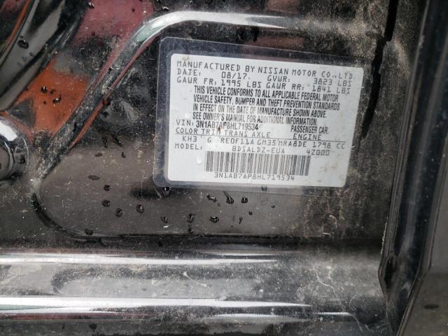Photo 10 from auction – 2017 NISSAN SENTRA S with VIN 3N1AB7AP8HL719534