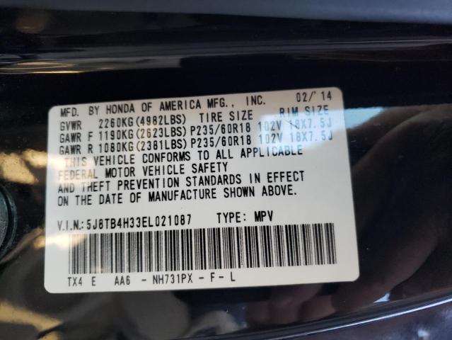 Photo 10 from auction – 2014 ACURA RDX with VIN 5J8TB4H33EL021087