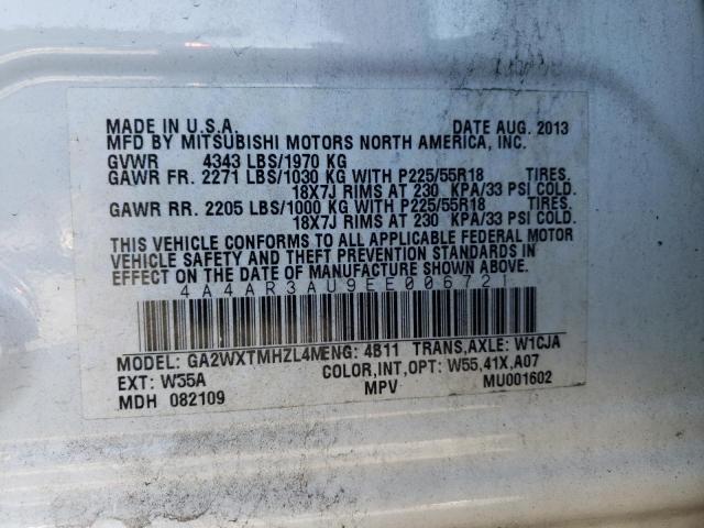 Photo 10 from auction – 2014 MITSUBISHI OUTLANDER with VIN 4A4AR3AU9EE006721