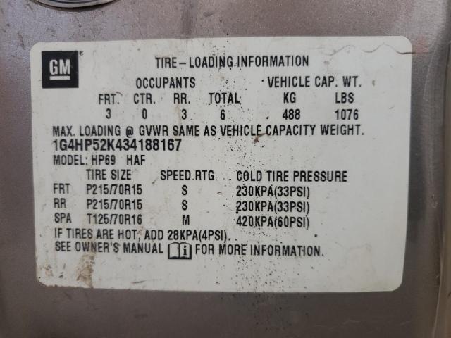 Photo 10 from auction – 2003 BUICK LESABRE CU with VIN 1G4HP52K434188167
