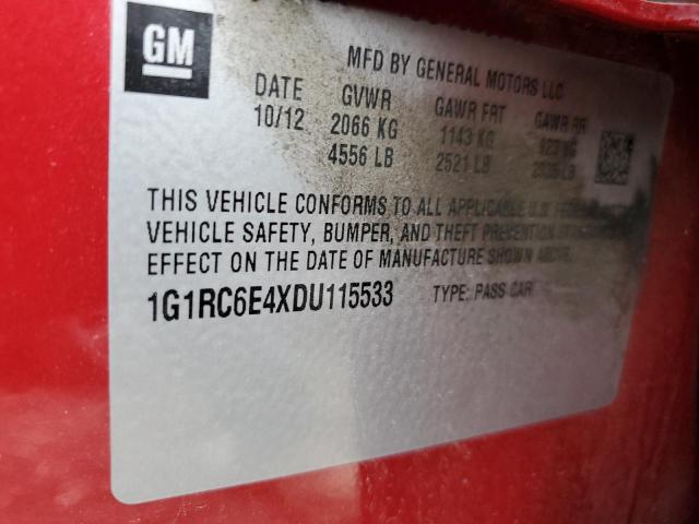 Photo 10 from auction – 2013 CHEVROLET VOLT with VIN 1G1RC6E4XDU115533