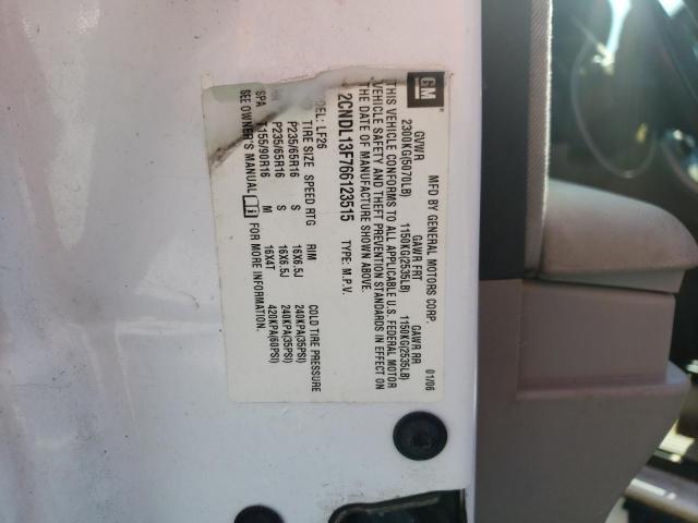 Photo 10 from auction – 2006 CHEVROLET EQUINOX LS with VIN 2CNDL13F766123515
