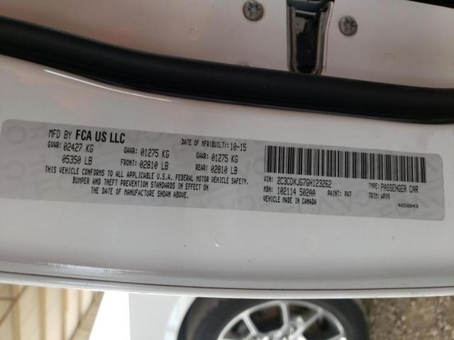 Photo 10 from auction – 2016 DODGE CHARGER SX with VIN 2C3CDXJG7GH123262