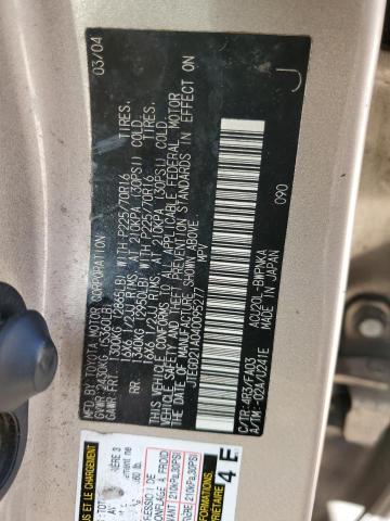 Photo 10 from auction – 2004 TOYOTA HIGHLANDER with VIN JTEGD21A040095277