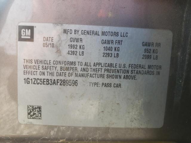 Photo 10 from auction – 2010 CHEVROLET MALIBU 1LT with VIN 1G1ZC5EB3AF289596