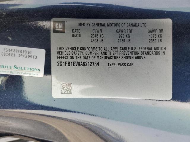 Photo 10 from auction – 2010 CHEVROLET CAMARO LT with VIN 2G1FB1EV9A9212734