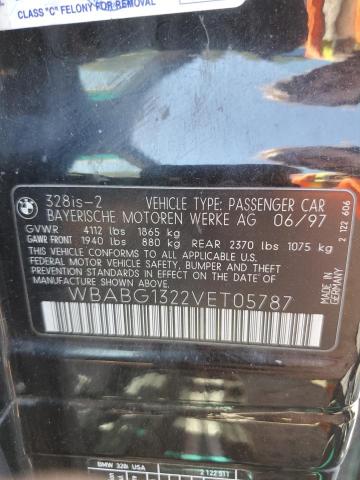 Photo 10 from auction – 1997 BMW 328 IS with VIN WBABG1322VET05787