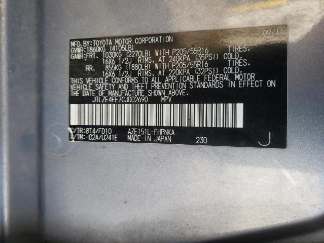 Photo 10 from auction – 2012 TOYOTA SCION XB with VIN JTLZE4FE7CJ002690