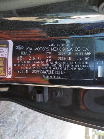Photo 10 from auction – 2017 KIA FORTE LX with VIN 3KPFK4A7XHE133150