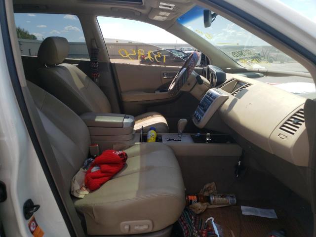 Photo 5 from auction – 2007 NISSAN MURANO SL with VIN JN8AZ08T87W511508