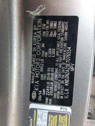 Photo 10 from auction – 2014 KIA SOUL with VIN KNDJN2A23E7076554