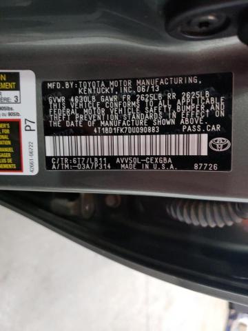 Photo 10 from auction – 2013 TOYOTA CAMRY HYBR with VIN 4T1BD1FK7DU090883