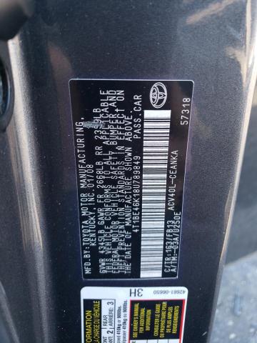 Photo 10 from auction – 2008 TOYOTA CAMRY CE with VIN 4T1BE46K18U789849