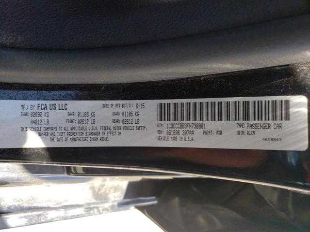 Photo 10 from auction – 2015 CHRYSLER 200 S with VIN 1C3CCCBB3FN738881