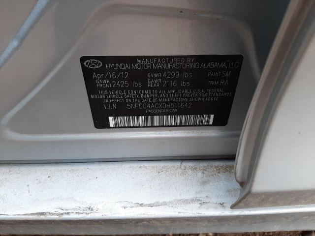 Photo 10 from auction – 2013 HYUNDAI SONATA SE with VIN 5NPEC4ACXDH511642