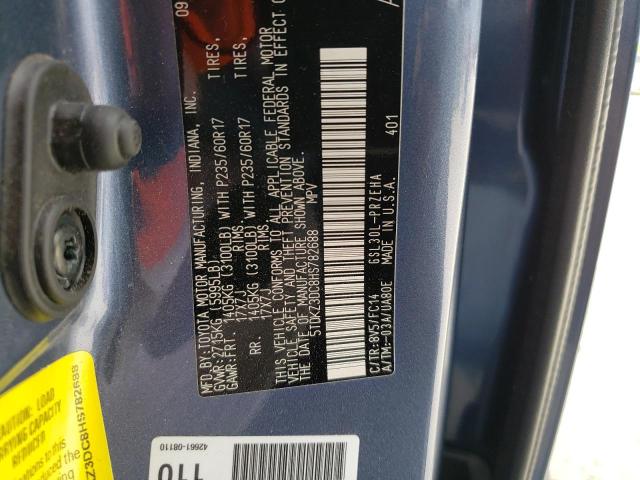 Photo 10 from auction – 2017 TOYOTA SIENNA LE with VIN 5TDKZ3DC8HS782688