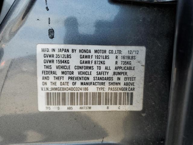Photo 10 from auction – 2013 HONDA FIT with VIN JHMGE8H34DC024186