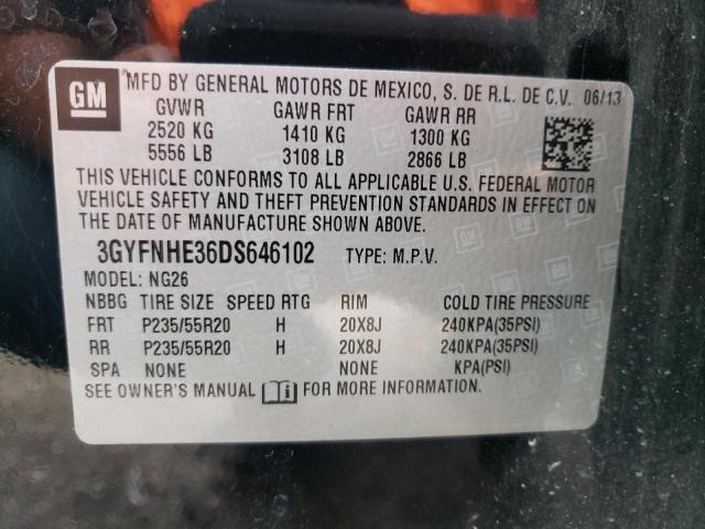 Photo 10 from auction – 2013 CADILLAC SRX PERFOR with VIN 3GYFNHE36DS646102