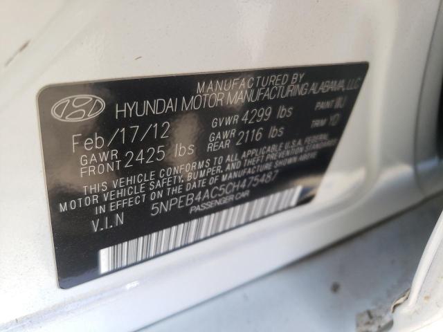 Photo 10 from auction – 2012 HYUNDAI SONATA GLS with VIN 5NPEB4AC5CH475487