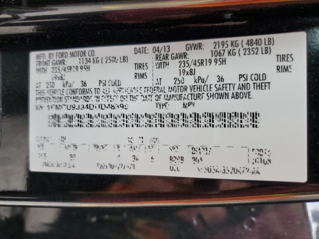 Photo 10 from auction – 2013 FORD ESCAPE TIT with VIN 1FMCU9J94DUD48395
