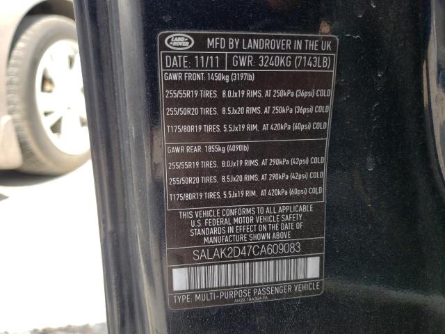 صورة رقم 10 من المزاد - 2012 LAND ROVER LR4 HSE LU مع VIN SALAK2D47CA609083