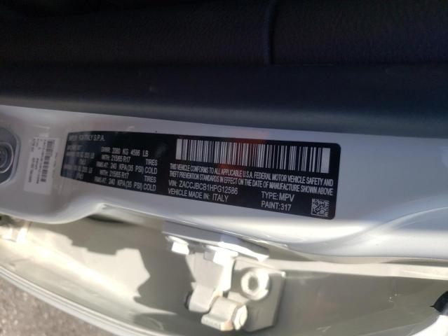 Photo 10 from auction – 2017 JEEP RENEGADE T with VIN ZACCJBCB1HPG12586