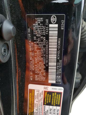 Photo 10 from auction – 2009 TOYOTA CAMRY BASE with VIN 4T1BE46K49U898257
