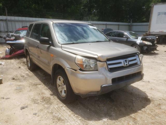 HONDA PILOT LX 2006 with VIN 5FNYF28166B040572 - Photo from auction