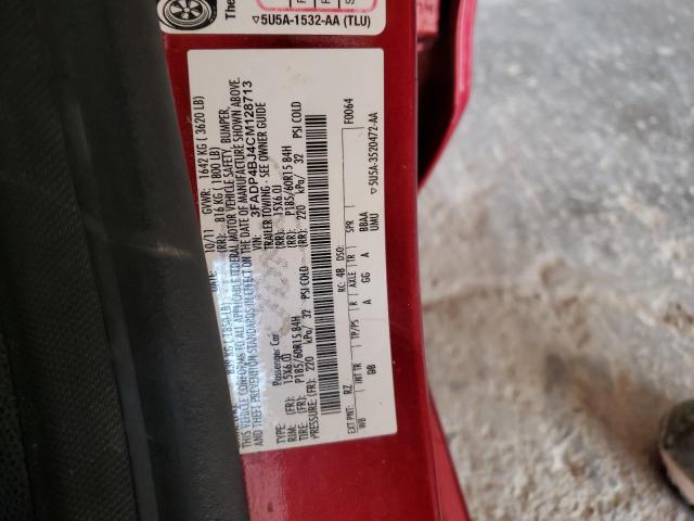 Photo 10 from auction – 2012 FORD FIESTA SE with VIN 3FADP4BJ4CM128713
