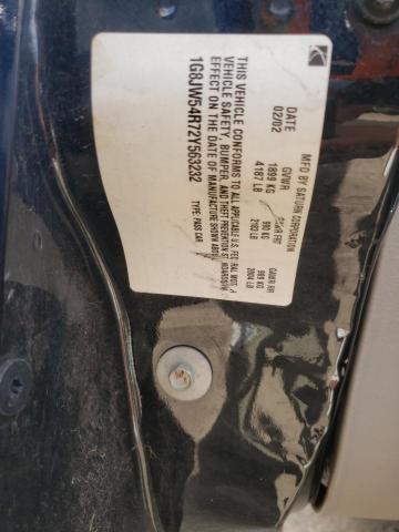 Photo 10 from auction – 2002 SATURN L300 with VIN 1G8JW54R72Y563232
