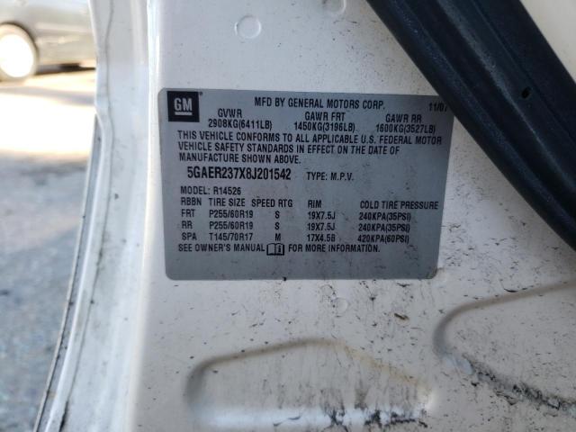 Фото 10 с аукциона – 2008 BUICK ENCLAVE CX с VIN 5GAER237X8J201542